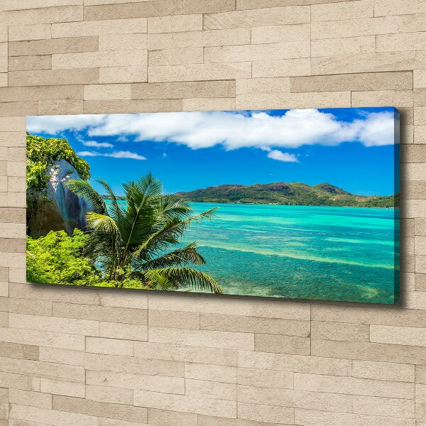 Quadro su tela Costa delle Seychelles