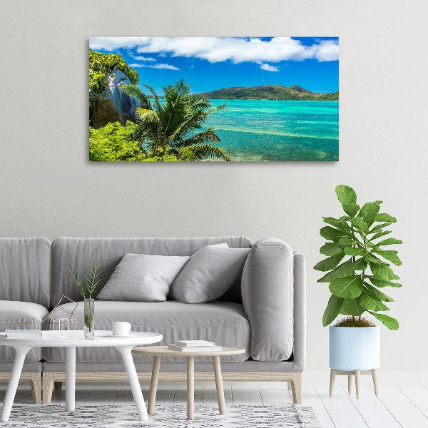 Quadro su tela Costa delle Seychelles