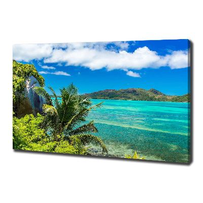 Quadro su tela Costa delle Seychelles
