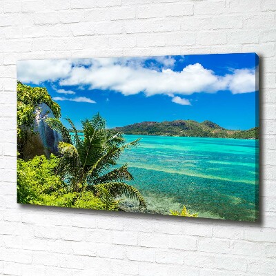 Quadro su tela Costa delle Seychelles