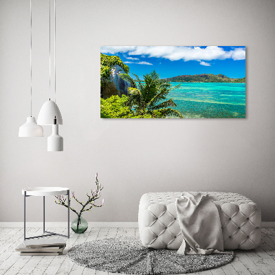 Quadro su tela Costa delle Seychelles