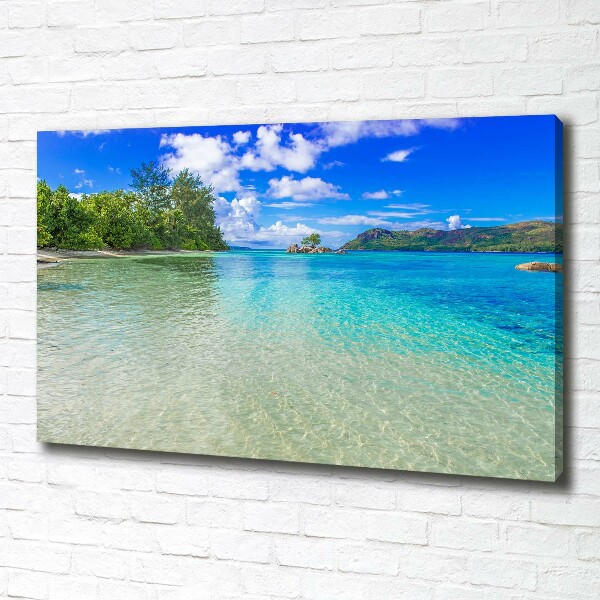 Foto quadro su tela Spiaggia delle Seychelles
