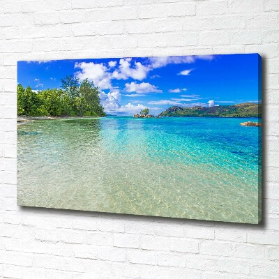 Foto quadro su tela Spiaggia delle Seychelles