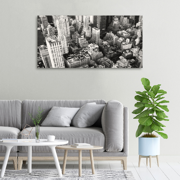 Quadro su tela Vista a volo d'uccello di New York