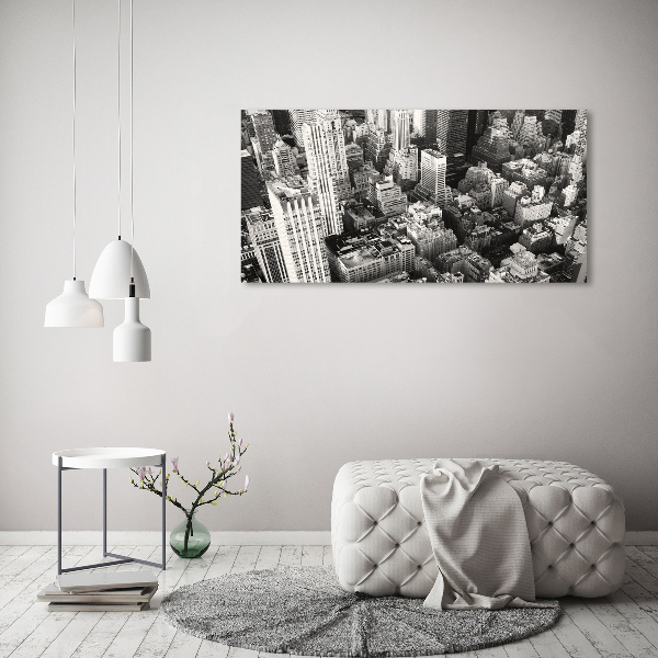 Quadro su tela Vista a volo d'uccello di New York