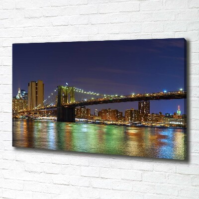 Foto quadro su tela Manhattan di notte