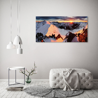 Quadro su tela Montagne in inverno