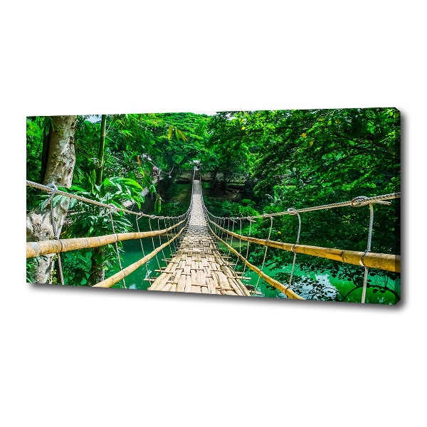 Quadro su tela Ponte nella foresta tropicale