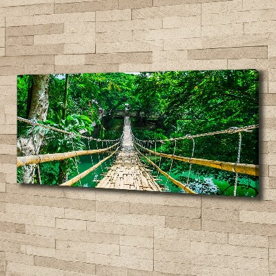 Quadro su tela Ponte nella foresta tropicale