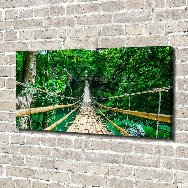 Quadro su tela Ponte nella foresta tropicale