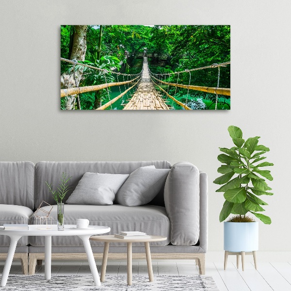 Quadro su tela Ponte nella foresta tropicale