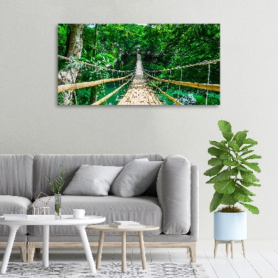 Quadro su tela Ponte nella foresta tropicale