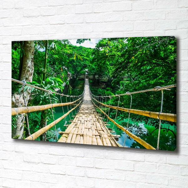 Quadro su tela Ponte nella foresta tropicale
