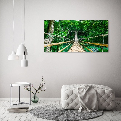 Quadro su tela Ponte nella foresta tropicale