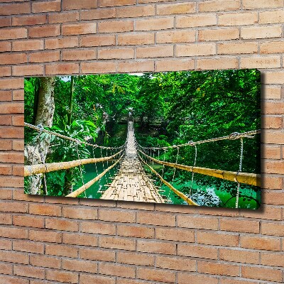 Quadro su tela Ponte nella foresta tropicale