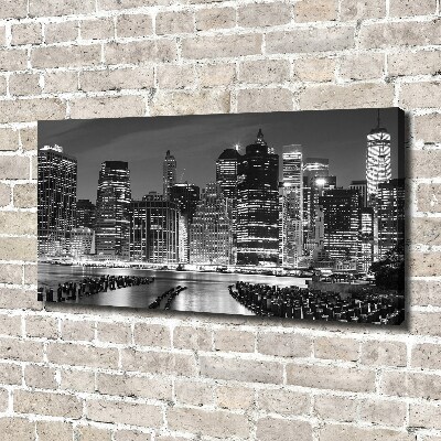 Foto quadro su tela Manhattan di notte