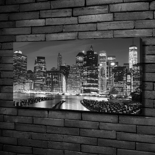 Foto quadro su tela Manhattan di notte