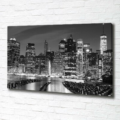 Foto quadro su tela Manhattan di notte