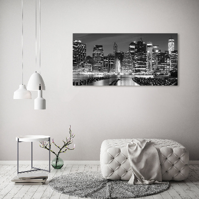 Foto quadro su tela Manhattan di notte