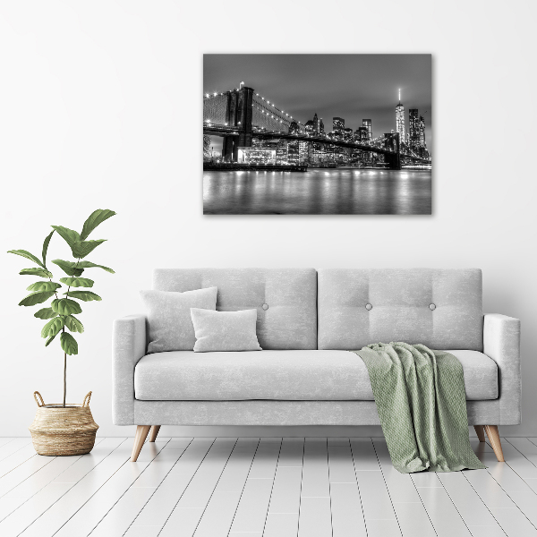 Quadro stampa su tela Ponte di Brooklyn