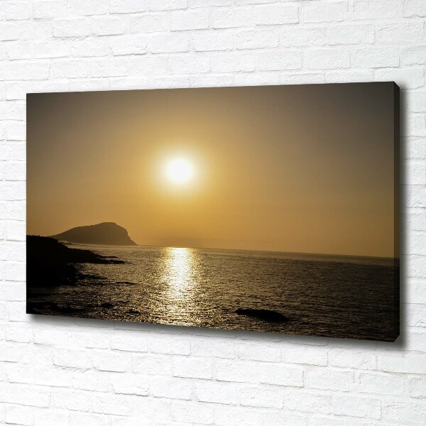 Foto quadro su tela Mare al tramonto