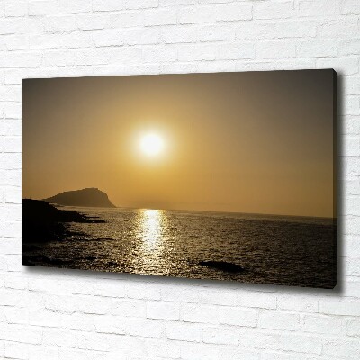 Foto quadro su tela Mare al tramonto