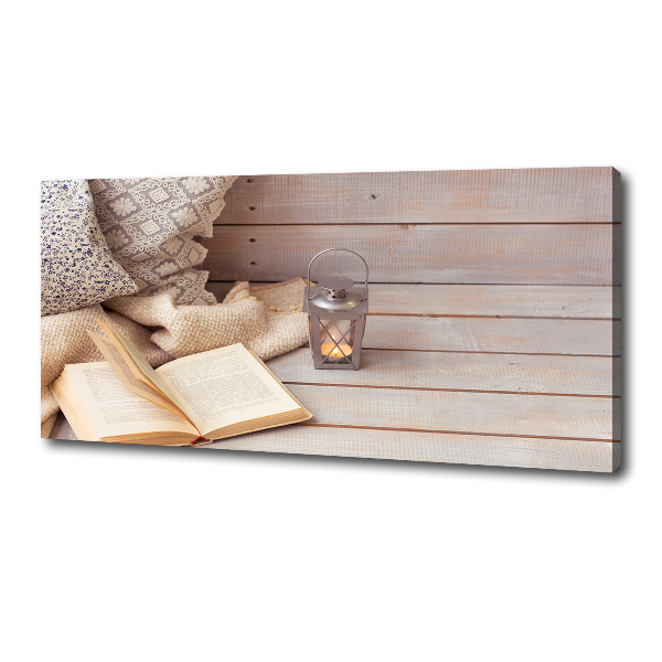 Quadro su tela Rilassarsi con un libro