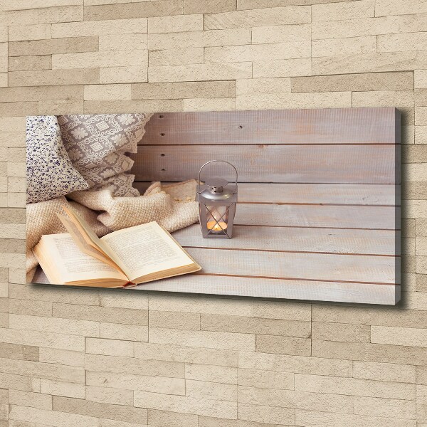 Quadro su tela Rilassarsi con un libro
