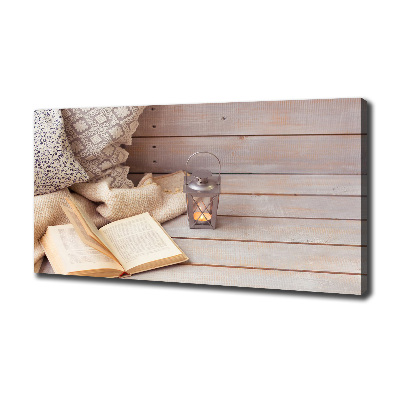 Quadro su tela Rilassarsi con un libro