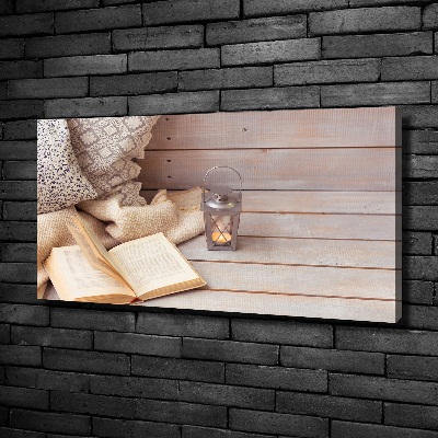 Quadro su tela Rilassarsi con un libro