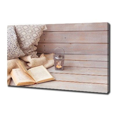 Quadro su tela Rilassarsi con un libro