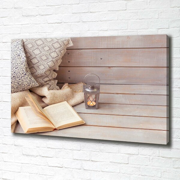 Quadro su tela Rilassarsi con un libro