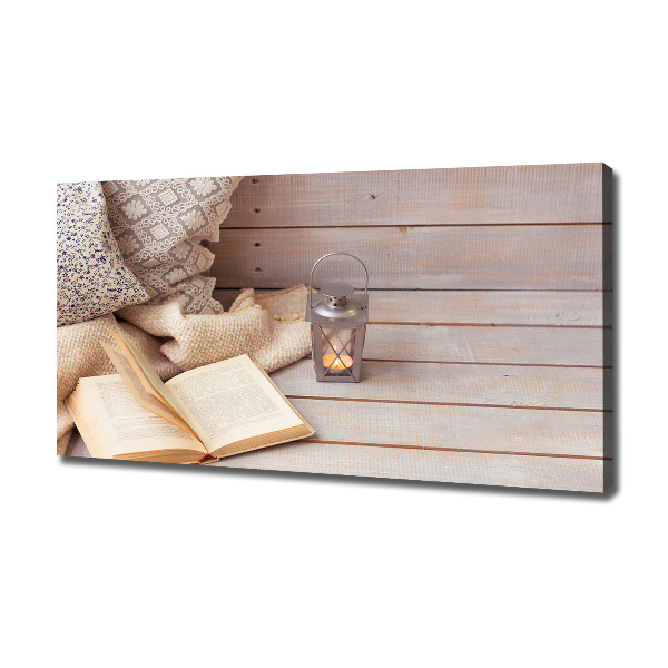 Quadro su tela Rilassarsi con un libro