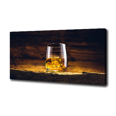 Foto quadro su tela Bourbon in un bicchiere