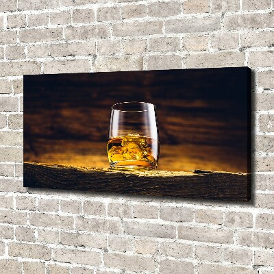 Foto quadro su tela Bourbon in un bicchiere