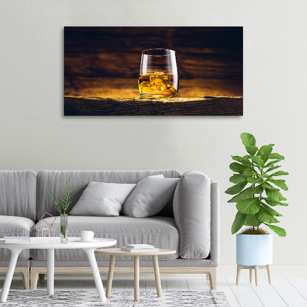 Foto quadro su tela Bourbon in un bicchiere