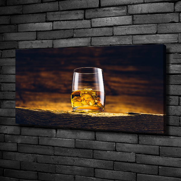 Foto quadro su tela Bourbon in un bicchiere