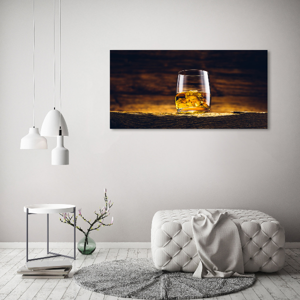 Foto quadro su tela Bourbon in un bicchiere