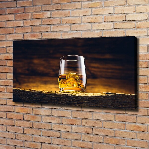Foto quadro su tela Bourbon in un bicchiere