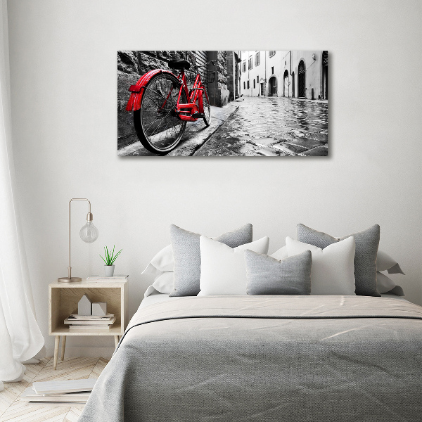 Foto quadro su tela Bicicletta rossa