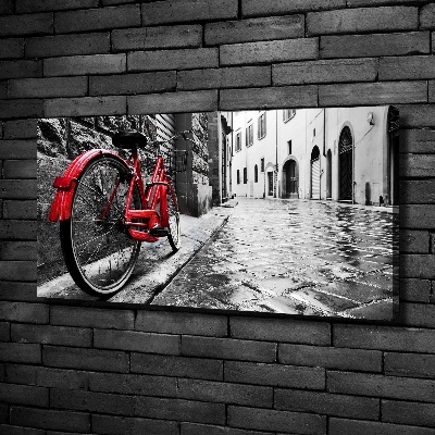 Foto quadro su tela Bicicletta rossa