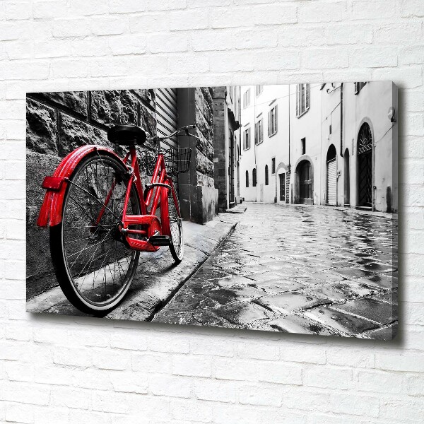 Foto quadro su tela Bicicletta rossa