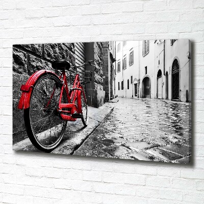 Foto quadro su tela Bicicletta rossa
