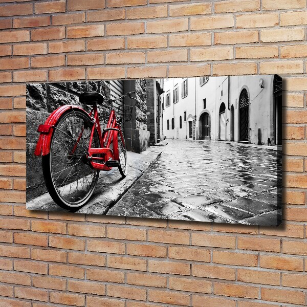 Foto quadro su tela Bicicletta rossa