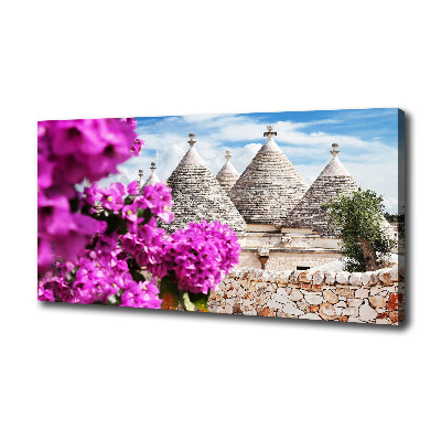 Foto quadro su tela Case Trulli