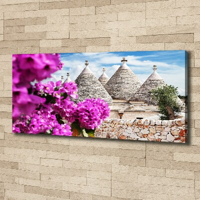 Foto quadro su tela Case Trulli