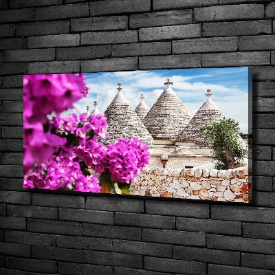 Foto quadro su tela Case Trulli