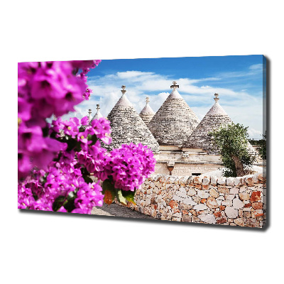 Foto quadro su tela Case Trulli