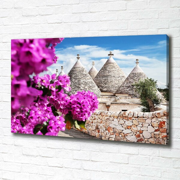 Foto quadro su tela Case Trulli