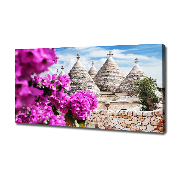Foto quadro su tela Case Trulli